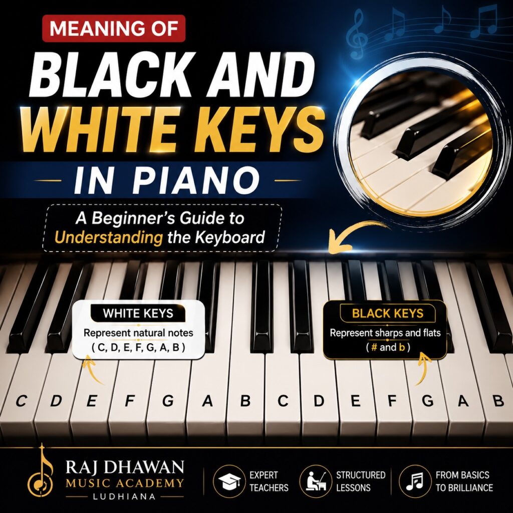 Meaning of Black and White Keys in Piano